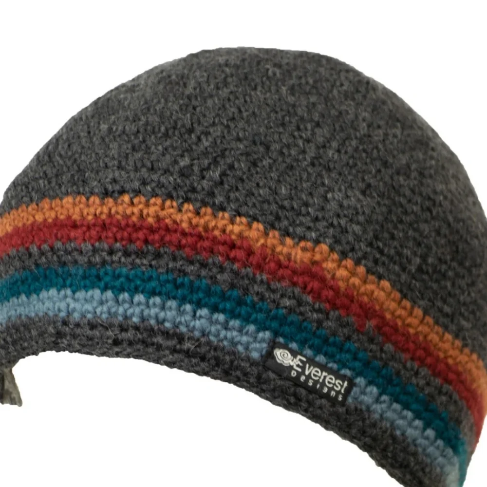 Everest Designs Mount Hood Multicolor Grey Wool Hat Beanie Child‎ Size
